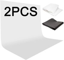 Schwarz / weiß Foto Hintergrund 2 pcs