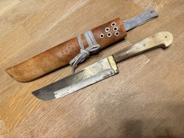 Altes Messer mit Horn-Griff Jagdmesser