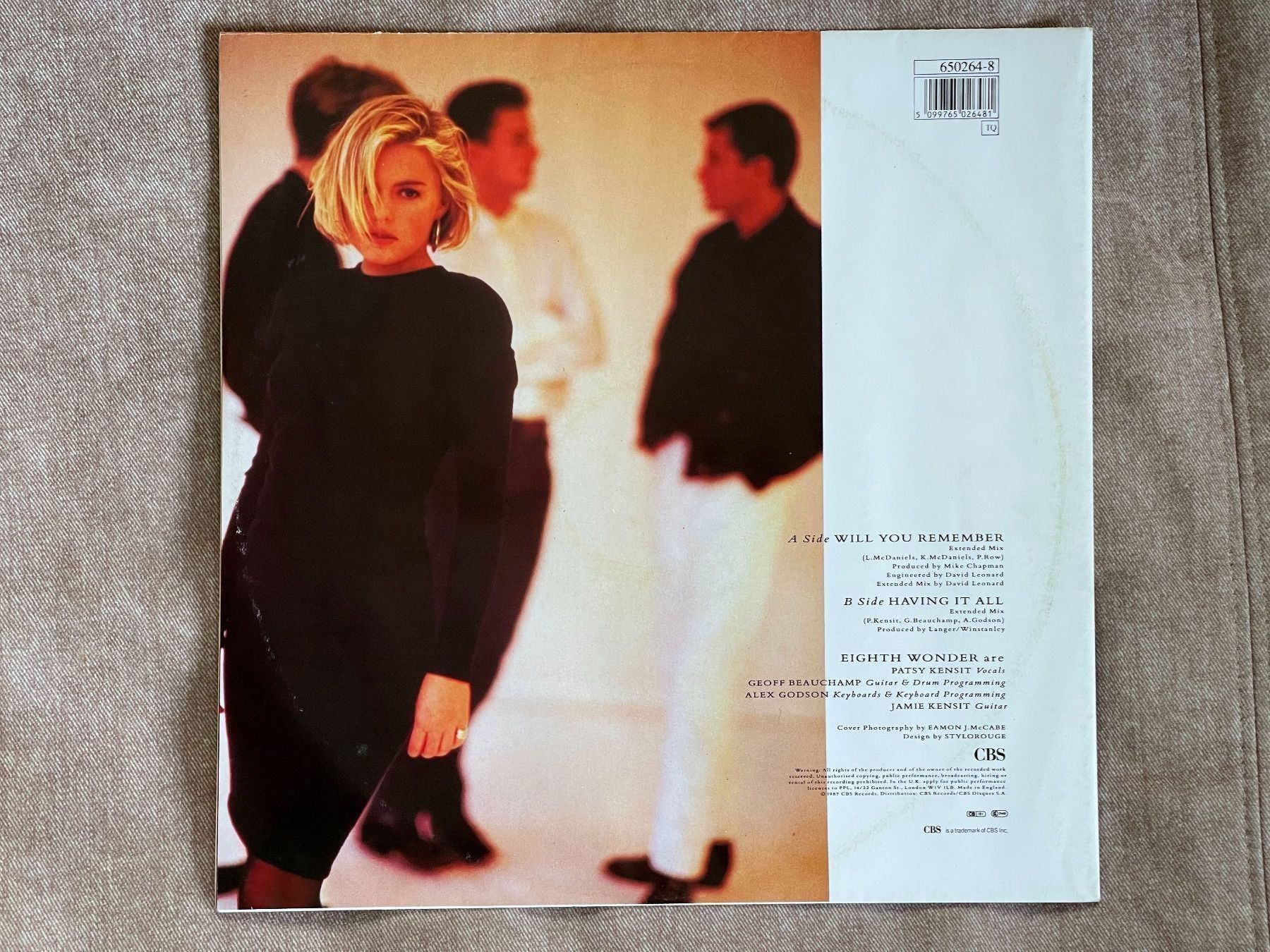 Dischi in vinile: Eighth Wonder Will You Remember 12" vinyl Maxi Single Poster – Usato da Aarau venduto da 80sAngel 1