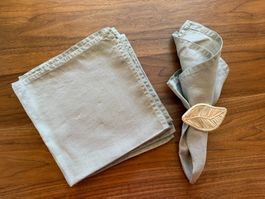 H&M Home, 6-er Set Servietten auf Baumwolle, 45x45cm