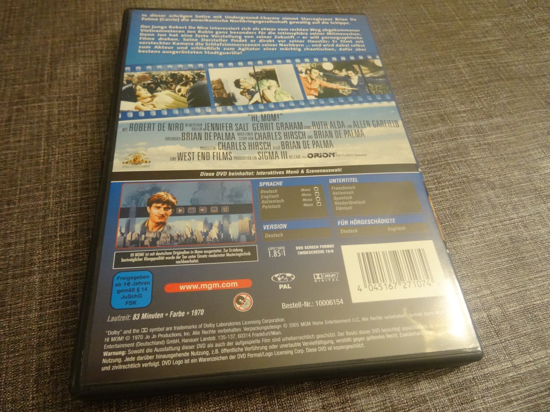 Alle DVDs: DVD Hi, Mom! Robert De Niro – Gebraucht aus Olten von Disc-Verkauf 2