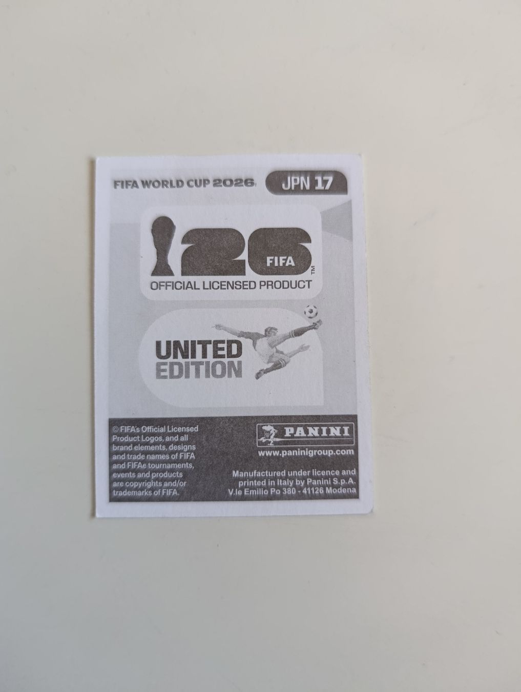 Panini Carte collezionabili: Panini World Cup 2026 JPN 17 – Nuovo (secondo la descrizione) da Lavey-Village venduto da pas_7xd2 1
