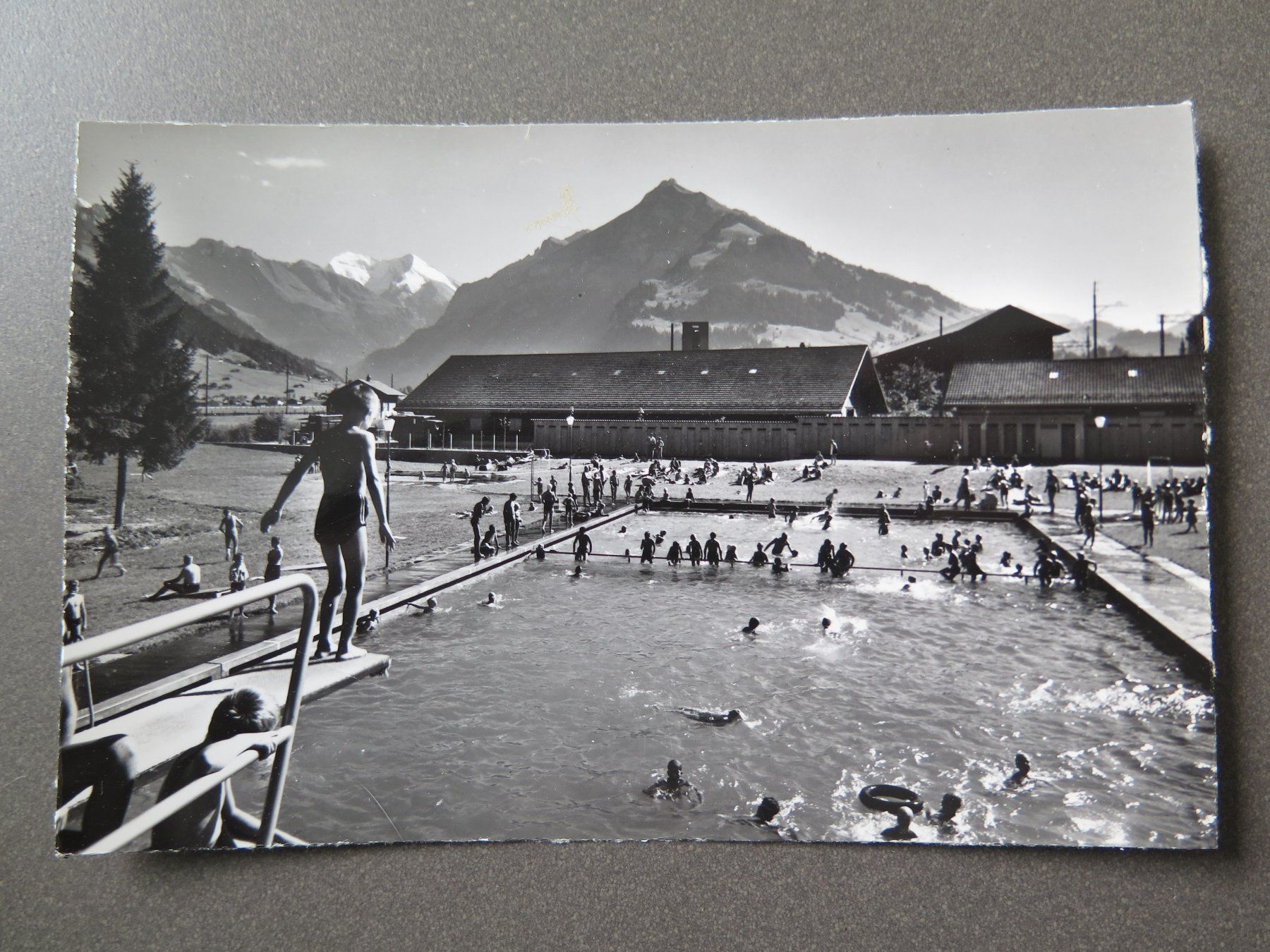 Ansichtskarten: FRUTIGEN - SCHWIMMBAD – Gebraucht aus Wittenbach von lipasal