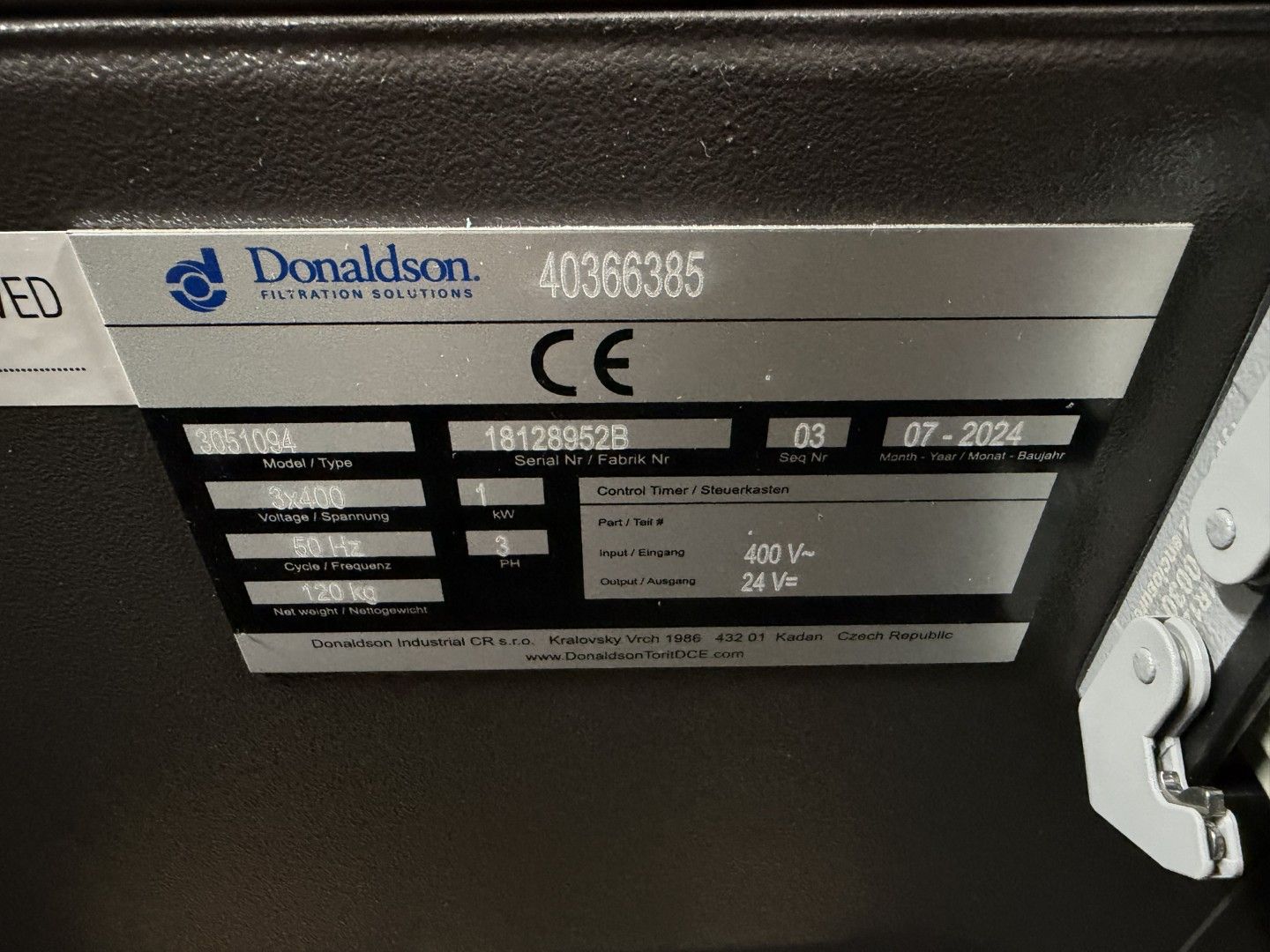 Altro per industria metallurgica: Ölnebelabscheider Donaldson – Usato da Zuchwil venduto da dragosmd-maschinen 5