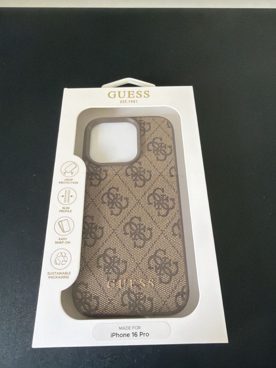 Guess Cover & Protezioni schermo: Guess Hülle Iphone 16 pro – Nuovo e nell'imballaggio originale da Root venduto da slin7306