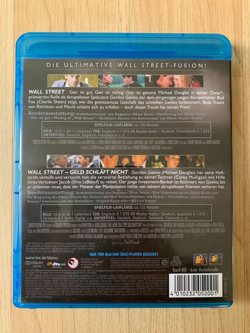 Tutti i DVDs: Wall Street 1+2 (Blu Ray) – Usato da Sissach venduto da BeetleMouse 1