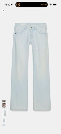 Low rise baggy jeans von Zara