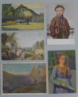 1916-34 PRO JUVENTUTE Lot mit 5 unterschiedlichen Postkarten