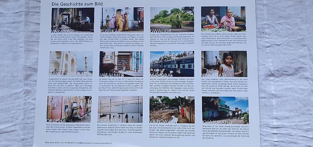 Kalender: Jahreskalender Indien von Oliver Schär – Gebraucht aus Basel von storchenricardo 1