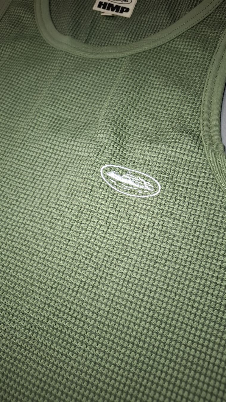 Corteiz T-shirt: Débardeur corteiz HMP olive taille L – Nuovo e nell'imballaggio originale da Le Landeron venduto da rue_k9kg 1