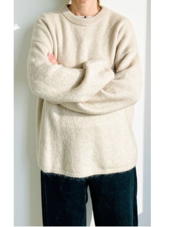 H&M Edition Oversize Pullover flauschig creme Gr. XS