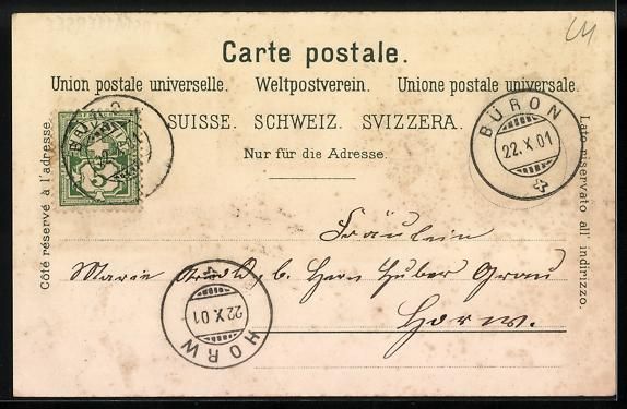 Cartoline postali: Litho Vitznau /Vierwaldstättersee, Pano – Usato da Berlin venduto da bartko-reher 1