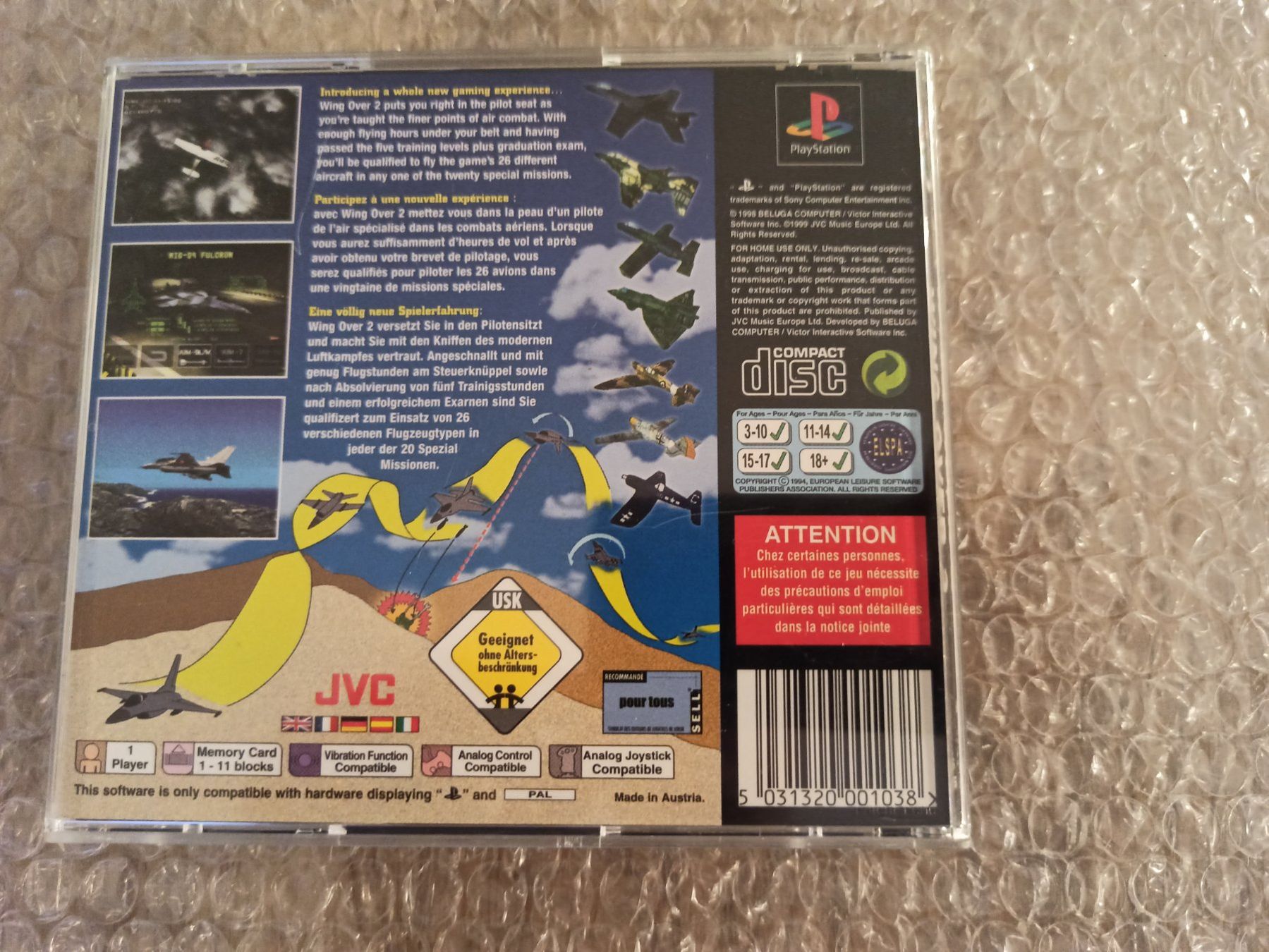 Spiele: Wing Over 2 PS1 – Gebraucht aus Oberweningen von mar_87mx 1