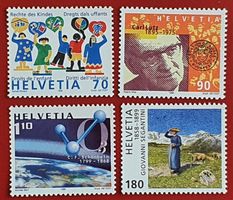 WERBE SATZ 979 -982 KINDERRECHTE CARL LUTZ SEGANTINI 1999**