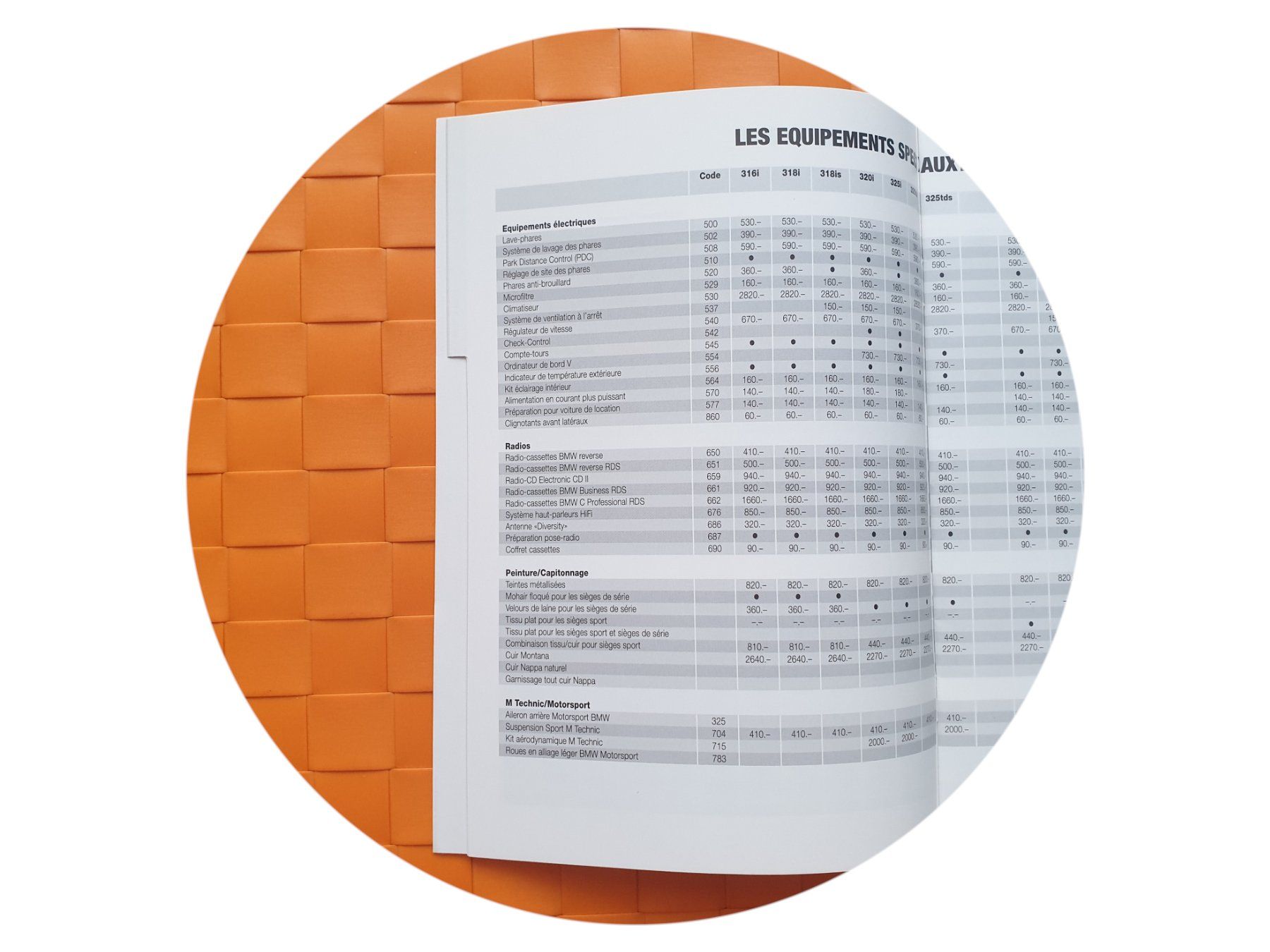 Zeitschriften & Magazine: BMW Programm 1993 - M3, M5, 3er bis 8er -  Preisliste – Neu (gemäss Beschreibung) aus Viganello von CARLiteratur 2