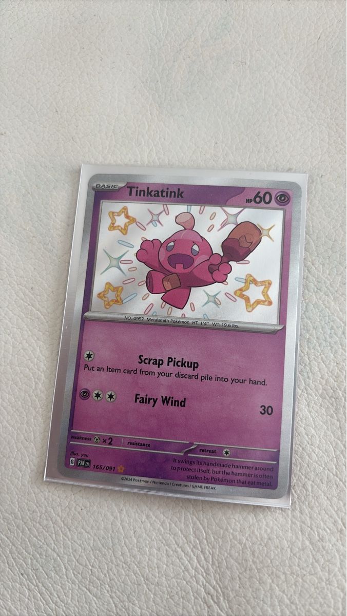 Pokémon Sammelbilder & Trading cards: Pokemon Karte: Tinkatink 165/091 - Top Zustand! ✨ – Gebraucht aus Emmenbrücke von Dr.Stone