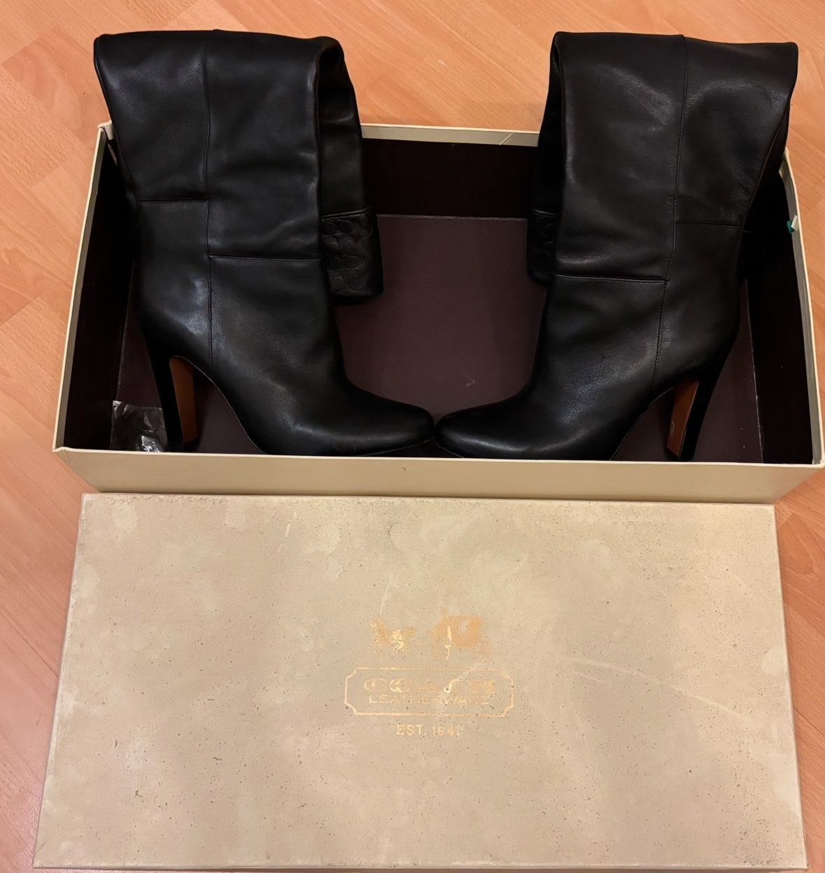 Scarpe da donna: Coach Harper Overknee Stiefel Leder Grösse 41 – Usato da Lüchingen venduto da mag_8r9c