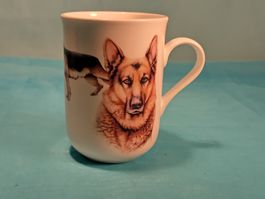 Tasse, Deutscher Schäferhund, Englisches Porzellan