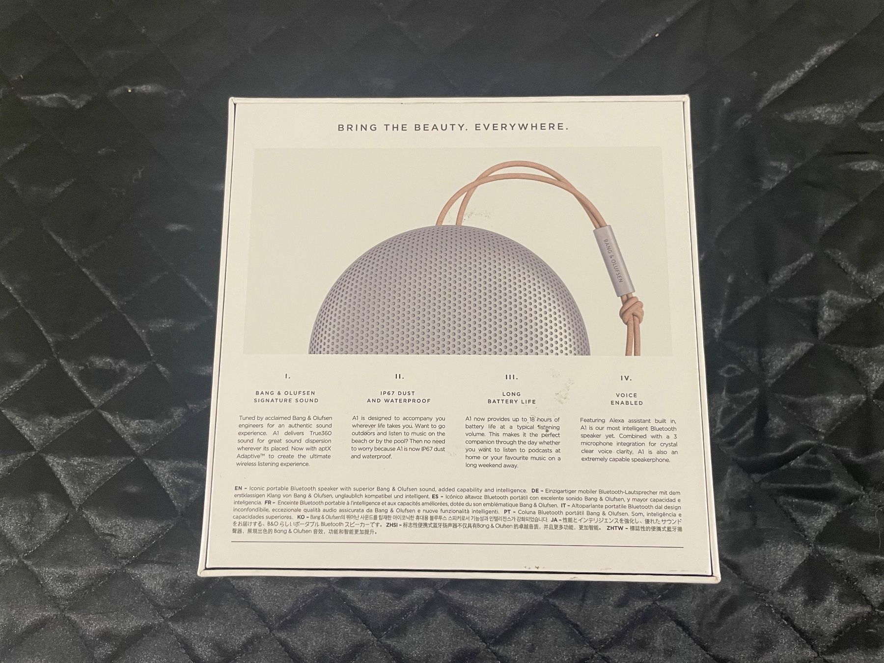 Bang & Olufsen Lautsprecher: B&O Beosound A1 2nd Gen Grey Mist – Neu und originalverpackt aus Kirchberg SG von EPGaemperle 2