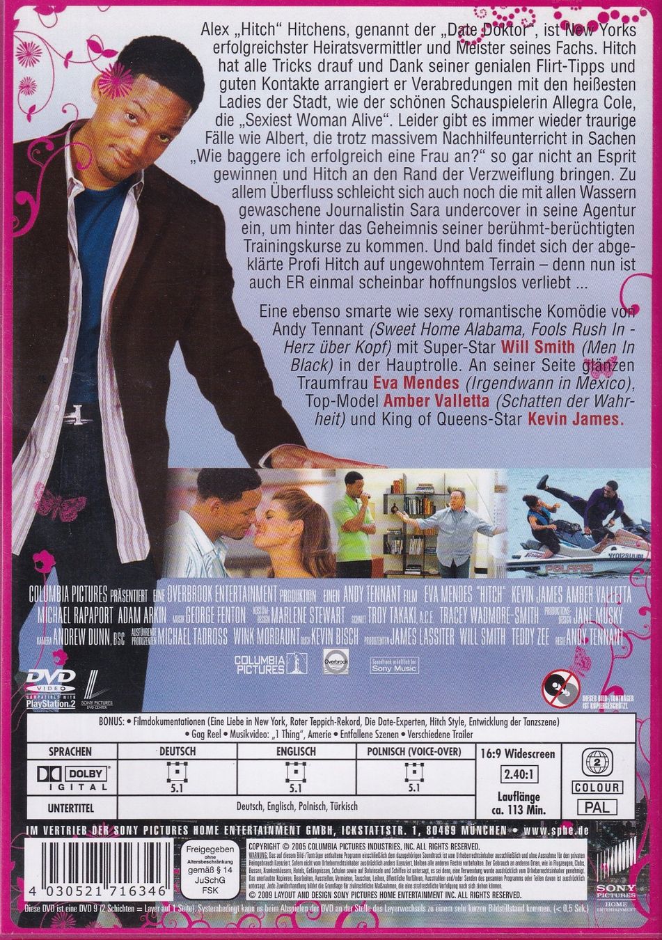 Alle DVDs: DVD ab Fr. 1.--, Hitch - Der Date Doktor – Gebraucht aus Lausen von Mondeo10628 1