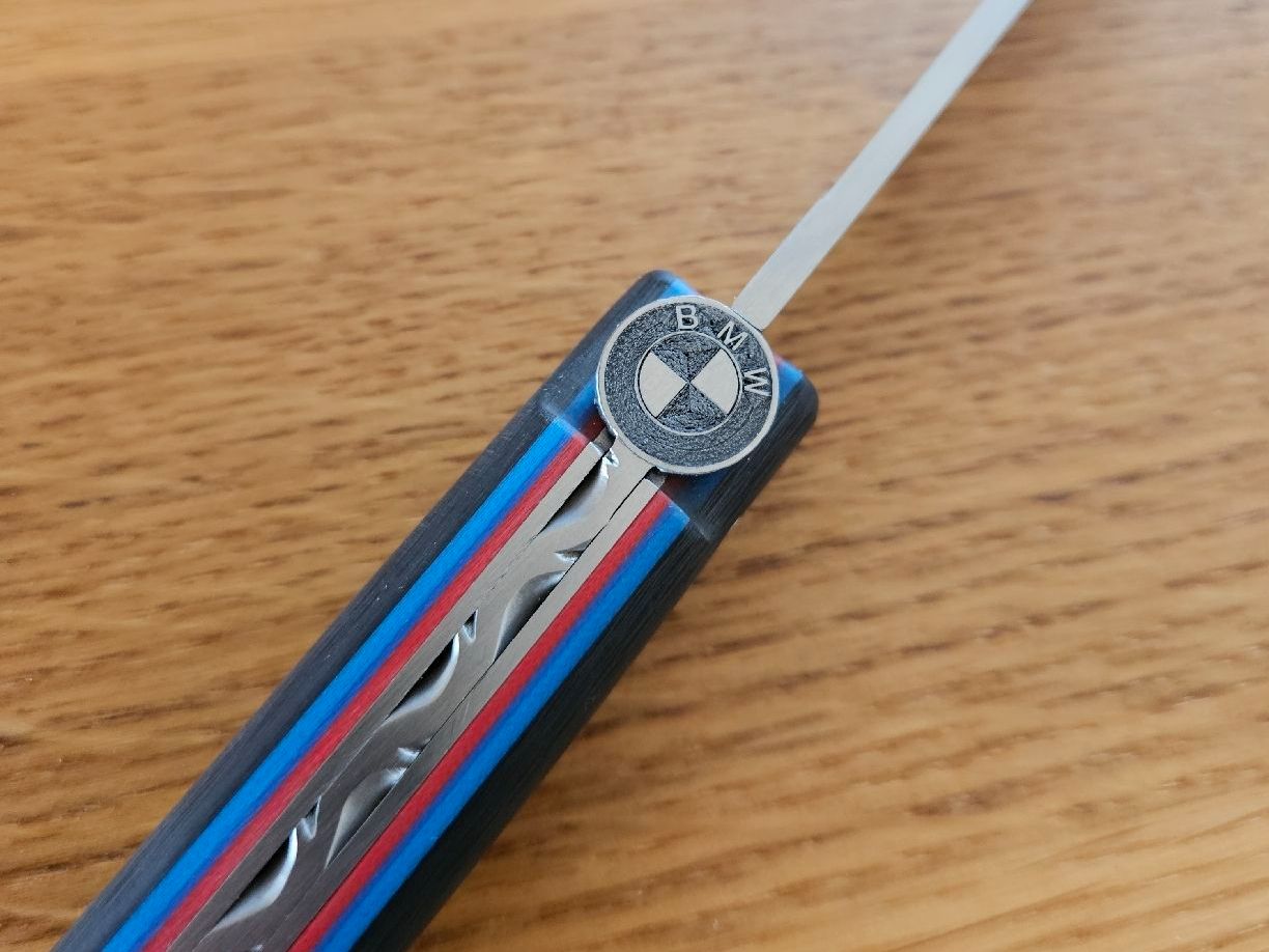 BMW Taschenmesser: R. David Taschenmesser mit BMW Emblem neu – Neu (gemäss Beschreibung) aus Bern von Respirit 4