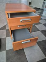 Rollcontainer aus Buche, 4 Schubladen
