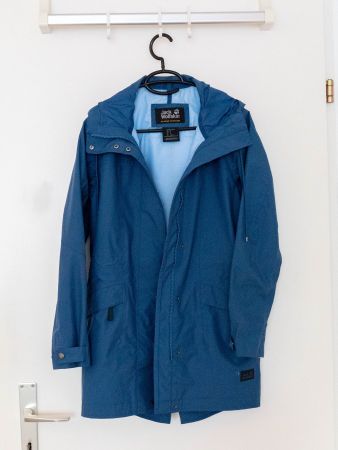 Regenmantel Jack Wolfskin blau, Grösse XS, Texapore