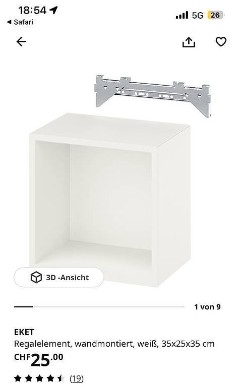 Ikea Étagères: EKET IKEA Regal Box – D'occasion à Zürich par ann_9dvv 1
