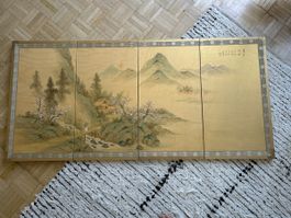 Asian inspired wall painting 