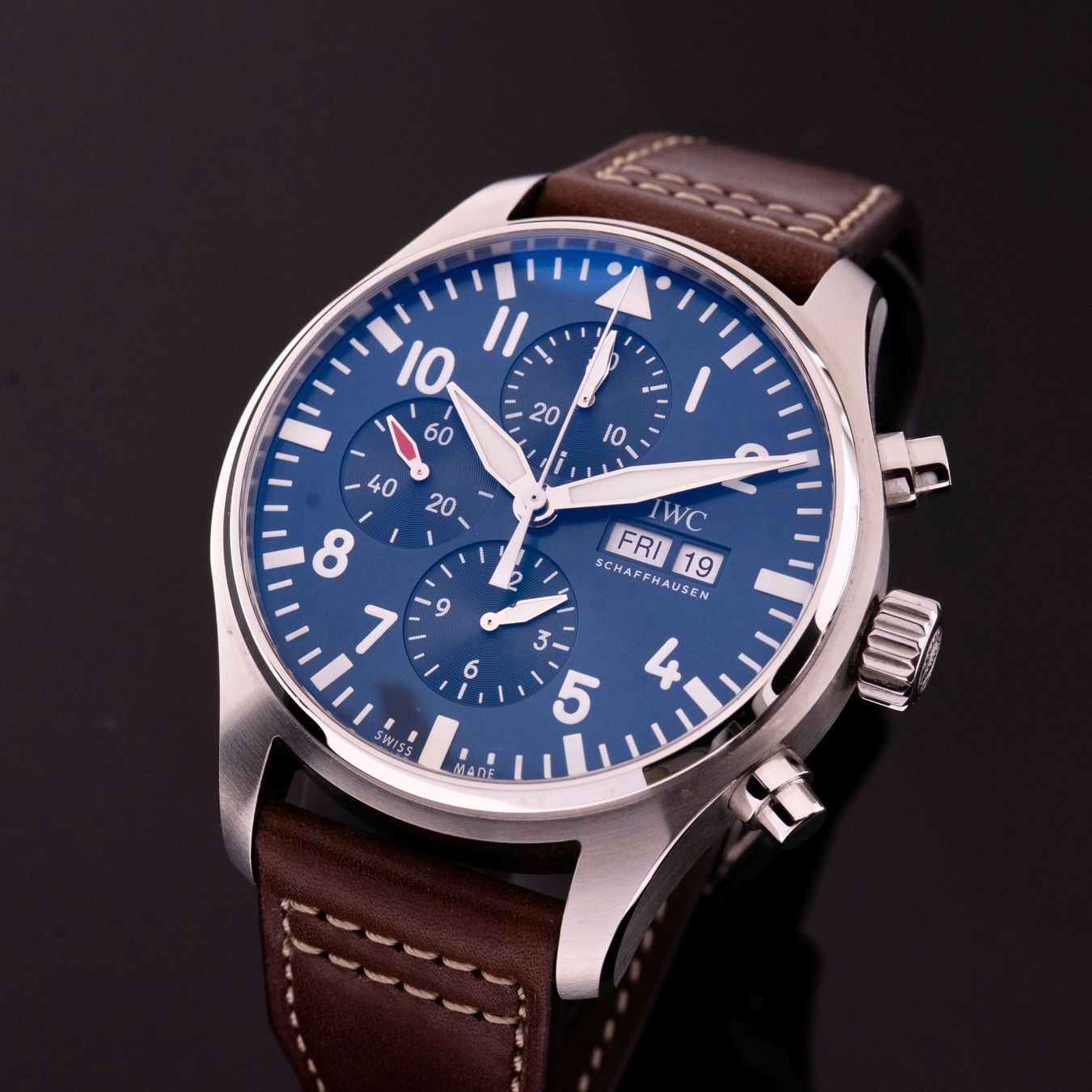 IWC Orologi: IWC Fliegerchronograph Le Petit Prince IW377714 – Usato da Bülach venduto da M.RothUhrenatelier