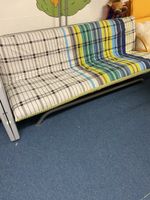 Schlafsofa Metallgestell mit Matratze, Top Zustand!
