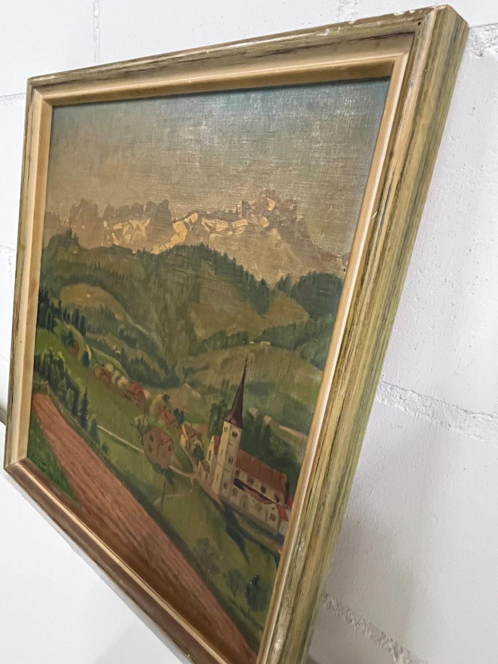 Gemälde: Wunderschön Gemälde Appenzeller A. Wyss 1947 – Gebraucht aus Basel von Kaffee_und_Kunst 7