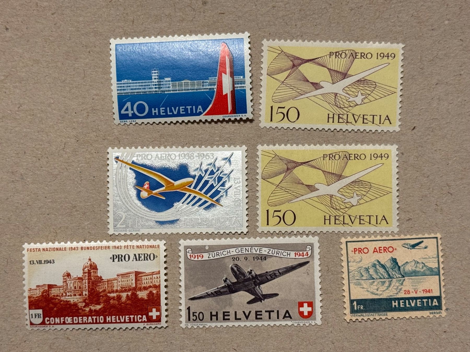 Tutti i francobolli: Lot Flugpost, postfrisch – Usato da Aarau venduto da hilde47