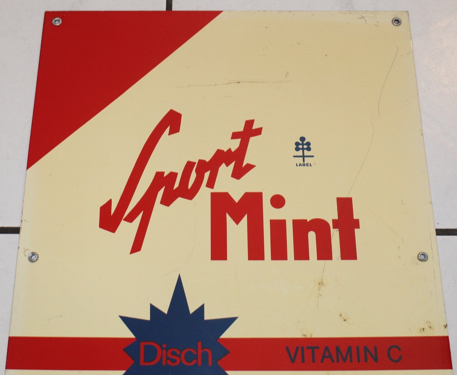 Insegne: Sport Mint Blechschild 50`s Schweiz – Usato da Lüchingen venduto da Aw67 1