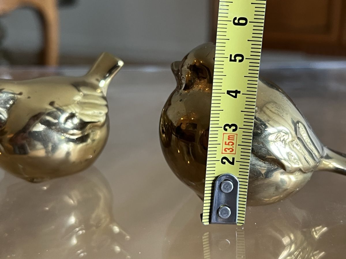 Statuette: 2 Messing Spatzen, Briefbeschwerer – Usato da Zürich venduto da juergarno 6