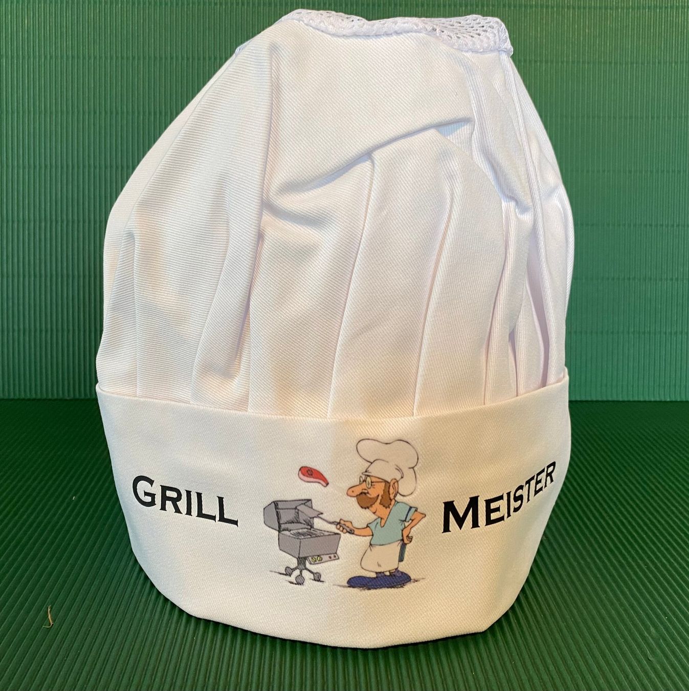 Copricapi, berretti & cappellini: Profi-Kochmütze "Grillmeister" – Nuovo (secondo la descrizione) da Egg SZ venduto da irbaku