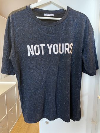 Tshirt Zara Gr. S blau, Glitzer