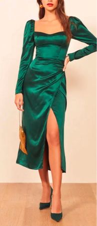 Reformation Silk Midi Dress