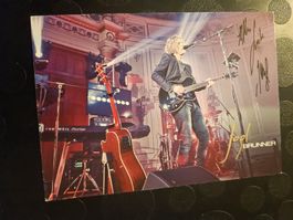 Jogl Brunner -signierte Autogrammkarte