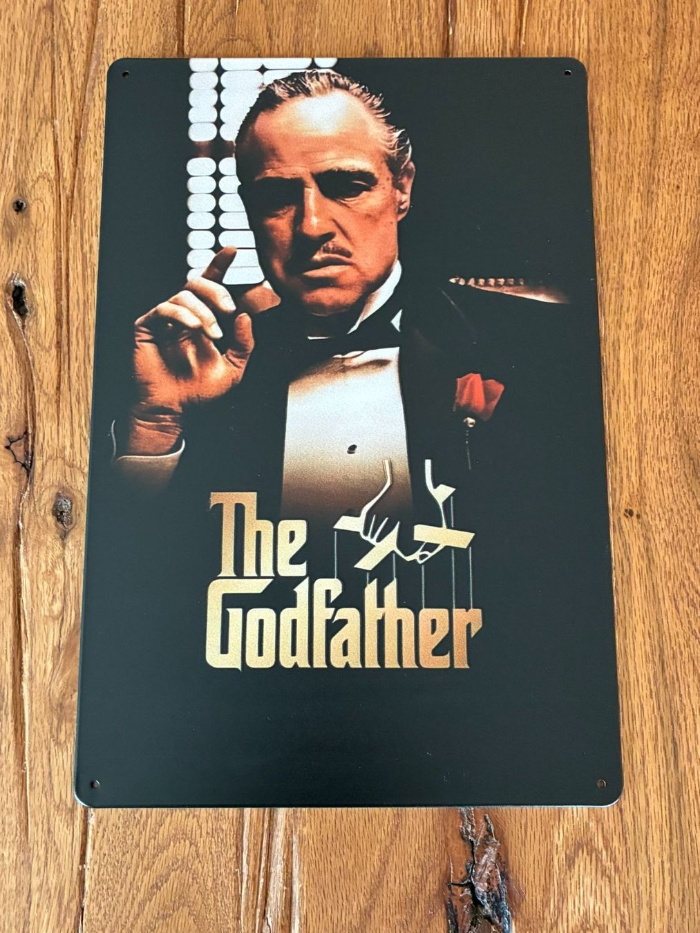 Home Cinema: The Godfather - Cooles Blechschild - neu – Nuovo e nell'imballaggio originale da Bremgarten AG venduto da Eurotiz 1