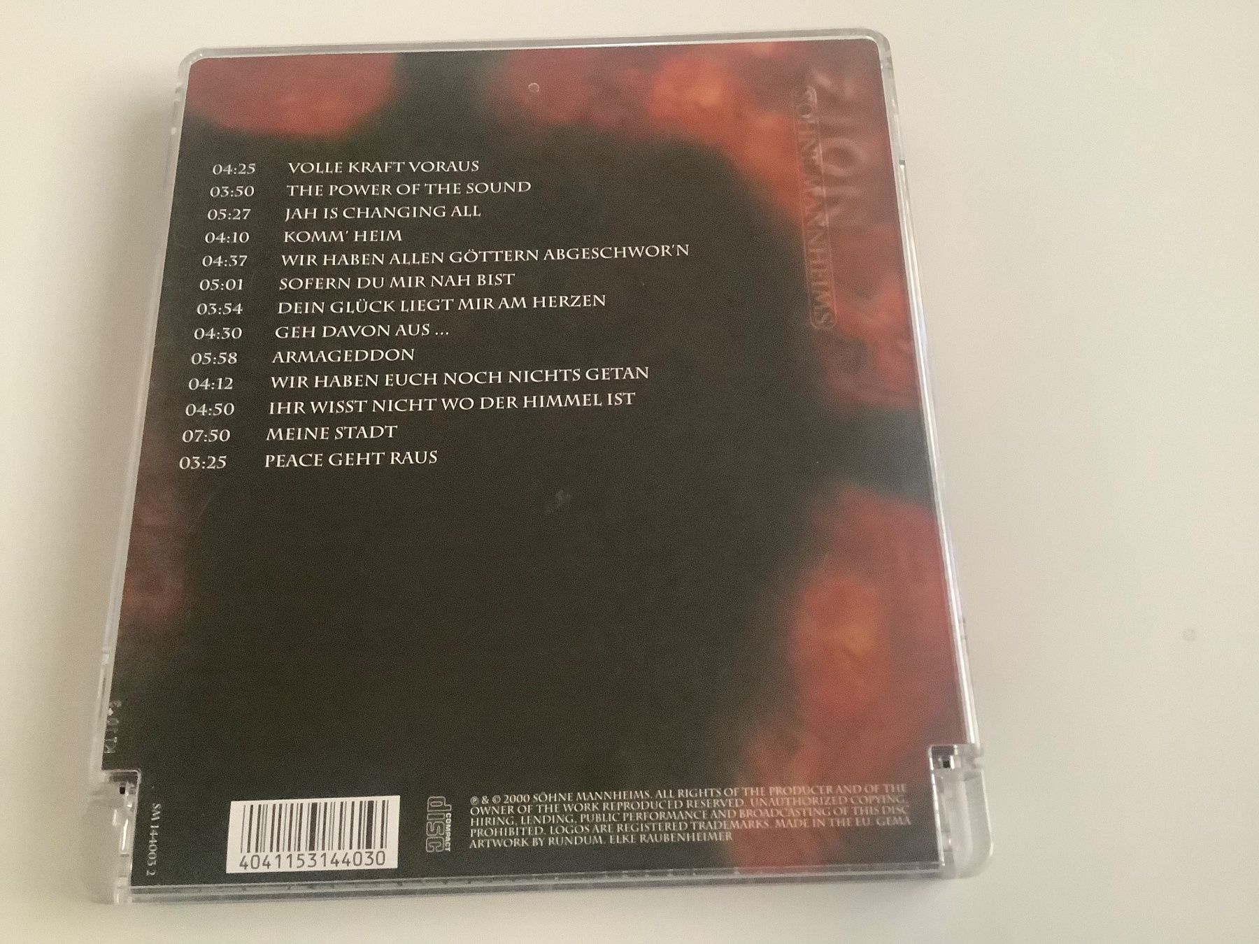 CD: Söhne Mannheims / NOIZ / 2000 – Usato da Dübendorf venduto da Shreck 1