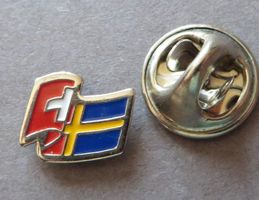 PINS, FREUNDSCHAFT SCHWEIZ SCHWEDEN FLAGGE, MINI PIN