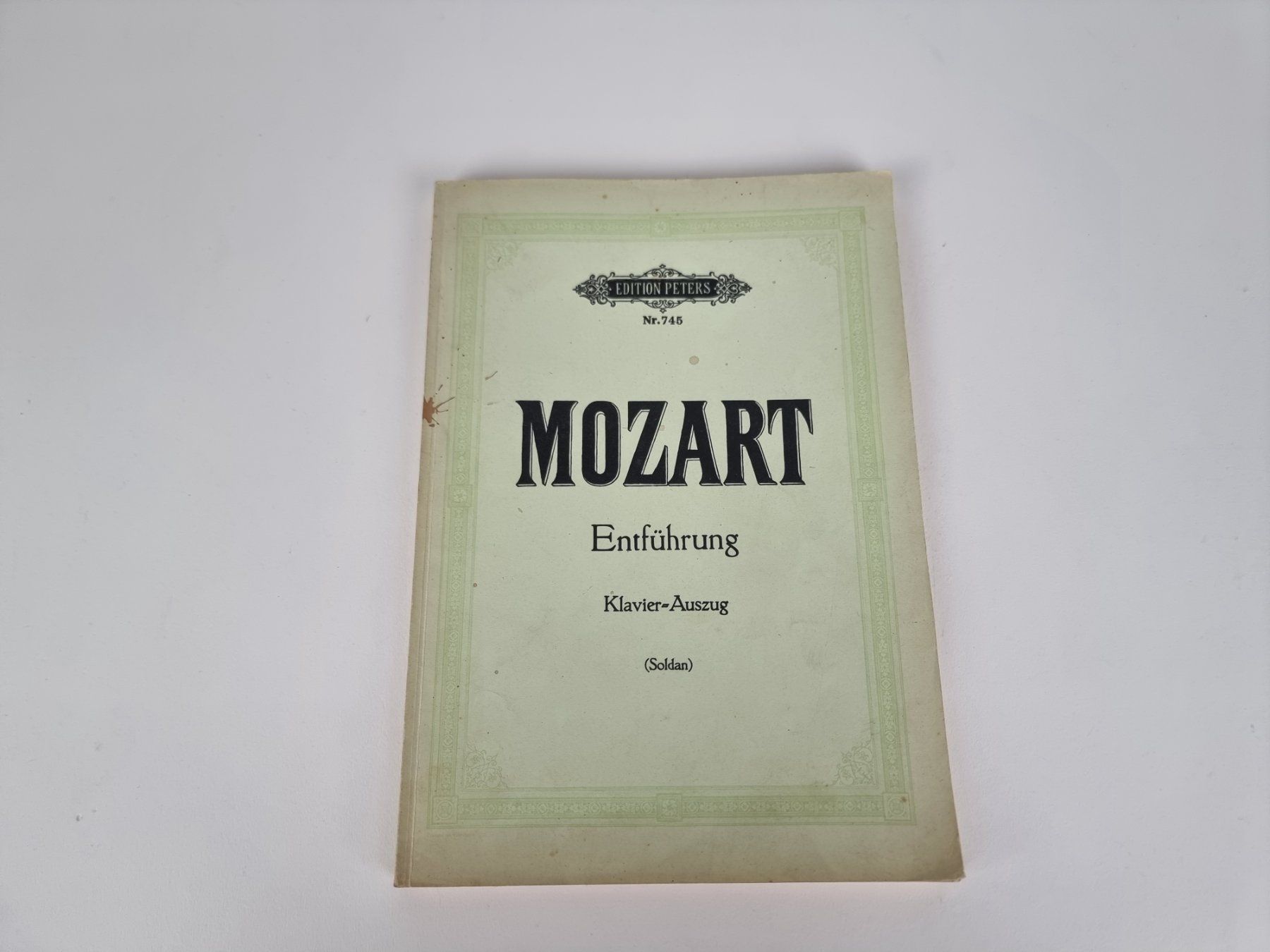 Livres: Notenbuch " Entführung Mozart" – D'occasion à Urtenen-Schönbühl par Restwert_Schoenbuehl