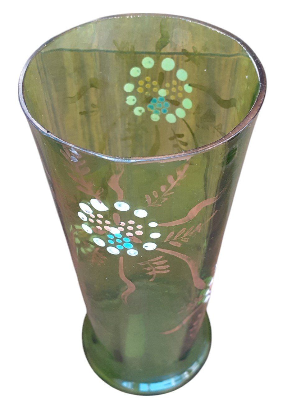 Bicchieri: Grüner Glasbecher antik – Usato da Mörschwil venduto da antiksalon 2