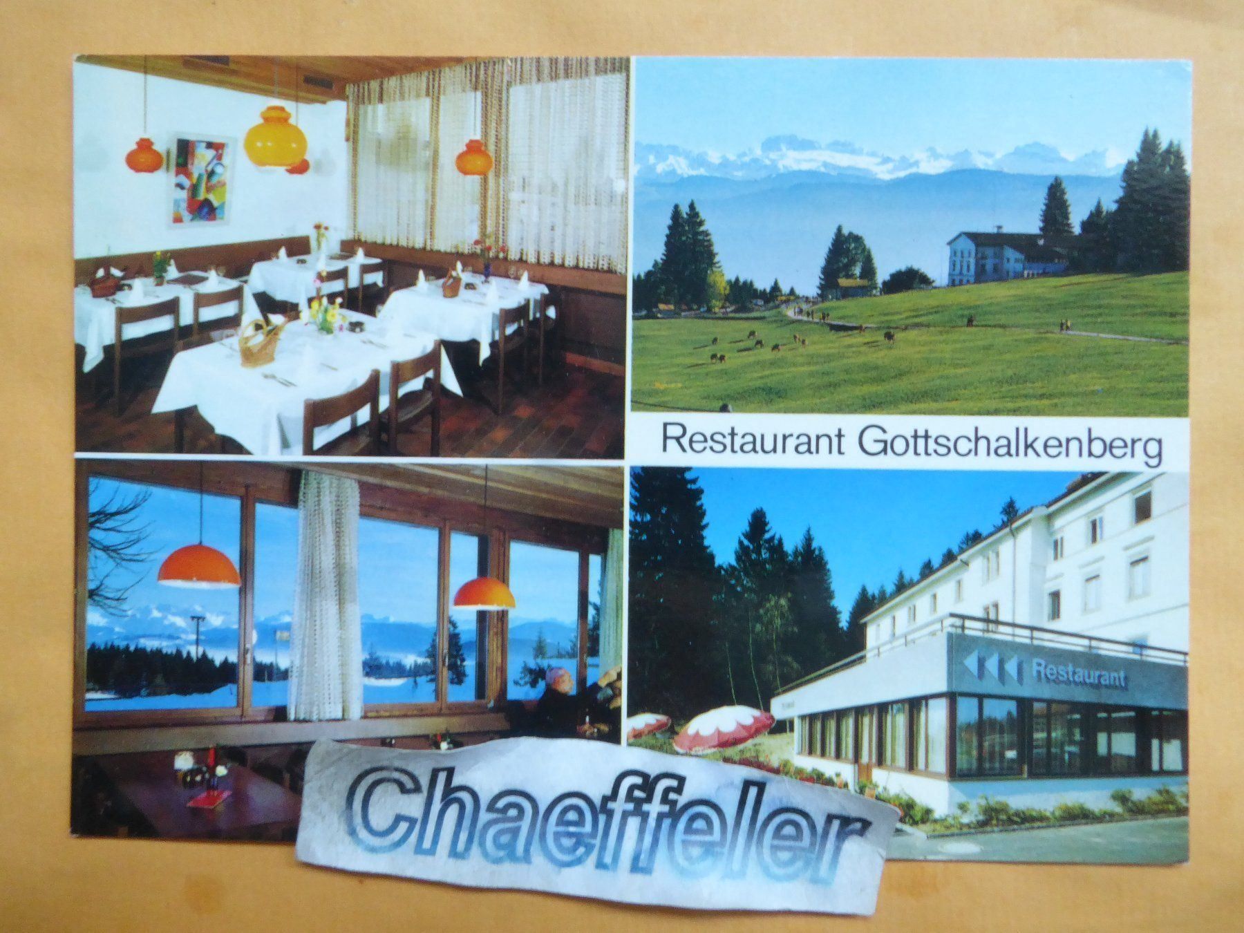 Ansichtskarten: Restaurant Gottschalkenberg, Oberägeri – Gebraucht aus Zürich von Chaeffeler