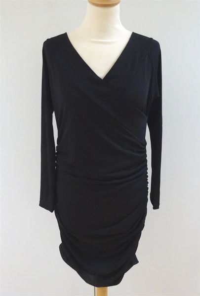 Vestiti: Neues Kleid - mit Raffungen - schwarz – Nuovo e nell'imballaggio originale da Zofingen venduto da Justizia_01