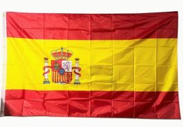 Spanien Flagge Fahne mit Ösen 90 x 150cm