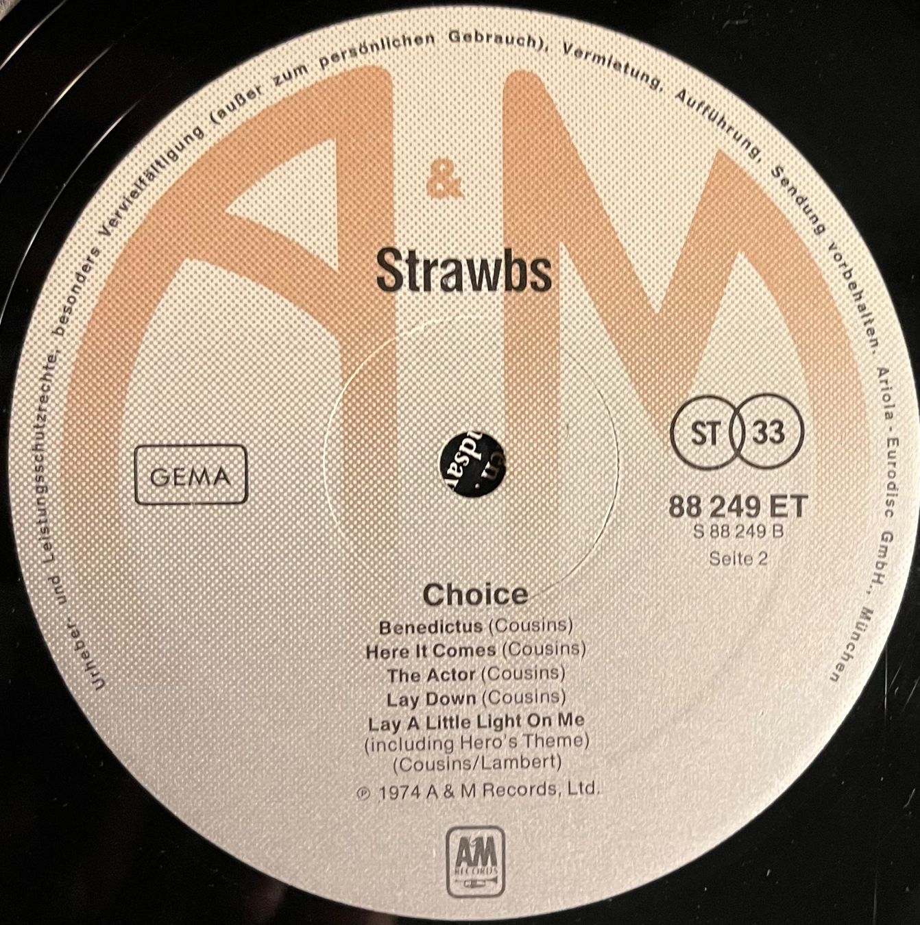 Dischi in vinile: STRAWBS - STRAWBS BY CHOICE - 33 Tours – Usato da Bussigny venduto da vinyl-pas-cher 4