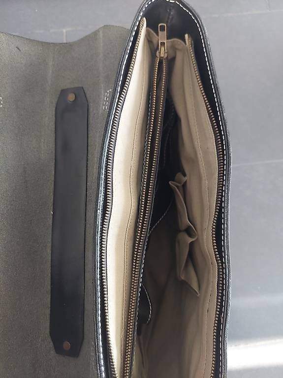 Koffer & Taschen: Schwarze Echtleder-Businesstasche, Aktentasche – Gebraucht aus Schachen LU von Mister-jo 1