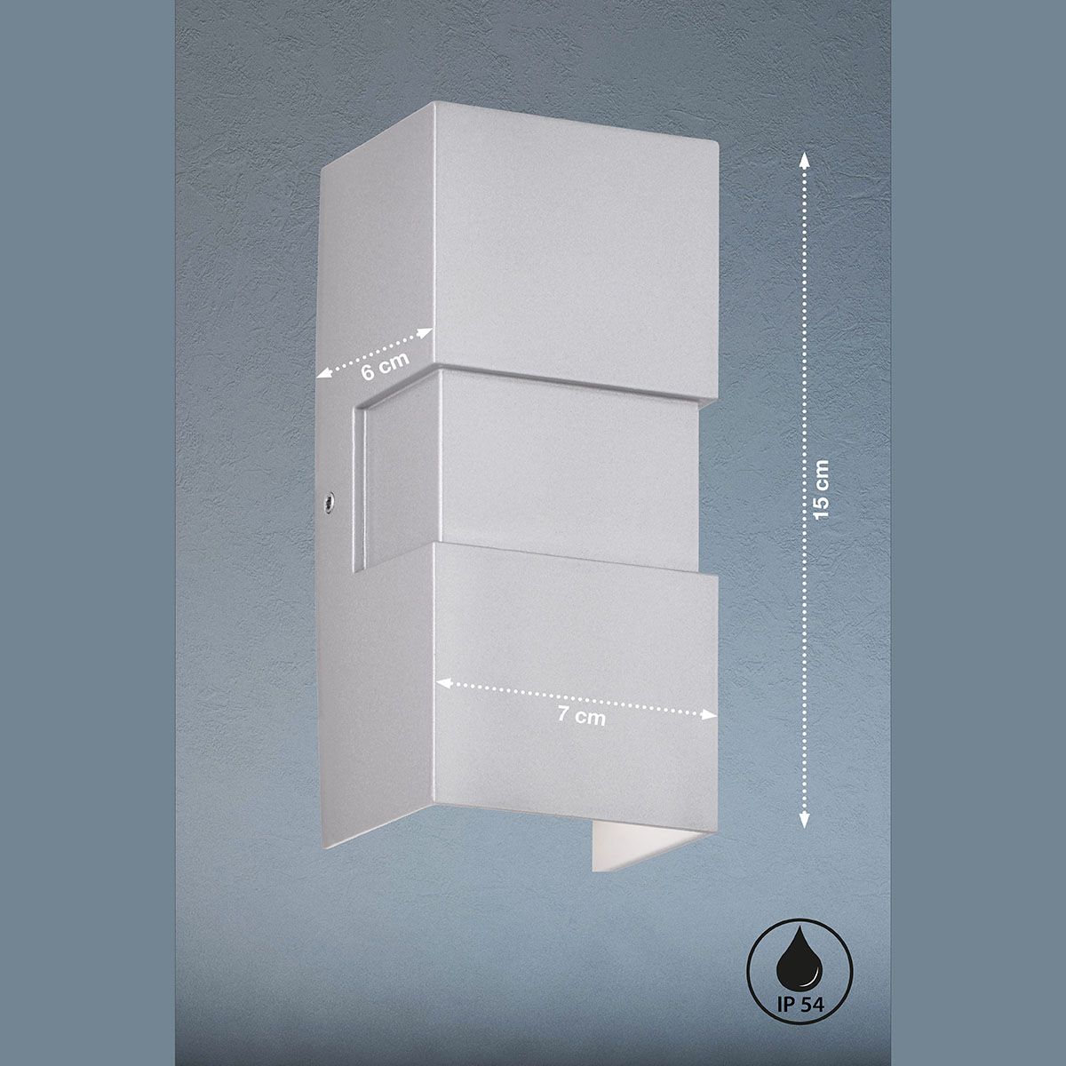 Lampade: LED Aussen Wandleuchte, IP54, 15 x 7 cm – Nuovo (secondo la descrizione) da Kreuzlingen venduto da Smart-Light 2